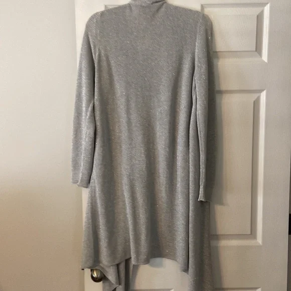 Midnight Velvet Cardigan size XL excellent condition length 37” color silver - Picture 5 of 12